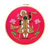 Shrinathji Handmade Embroidered Artwork For Home Temple Déco | Embroidery in Wall Hangings by MagicSimSim