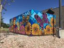 Colorado Butterfly Mural at Pioneer Hills Shopping Center | Street Murals by Christine Rose Curry. Item composed of synthetic