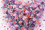 Petal Dance — Original Impasto Heart Painting | Oil And Acrylic Painting in Paintings by DaggArt. Item composed of canvas in contemporary style