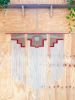 Handwoven Triptych Tapestry | Wall Hangings by Estudio Zanny. Item composed of cotton and fiber