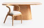 Sakuto Oak Plated Dining Table | Tables by LAGU. Item composed of oak wood compatible with minimalism and country & farmhouse style
