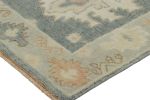 Rug & Kilim's Oushak Rug in Blue-Gray with Medallion | Area Rug in Rugs by Rug and Kilim