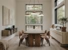 Emily Group of Three Pendant Light – Dark Bronze Semi-Matte | Chandeliers by MOSS Objects. Item made of oak wood with steel works with contemporary & modern style