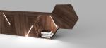 Walnut Modern Credenza - Contemporary Sideboard | Storage by TigerWoodAtelier. Item composed of walnut in minimalism or art deco style