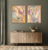 Botanical Essence: Orchid II | Oil And Acrylic Painting in Paintings by Dorothy Fagan Fine Arts. Item made of canvas works with minimalism & mid century modern style