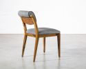 Art Deco Style Leather Dining Chair by Costantini | Chairs by Costantini Design. Item composed of wood and fabric