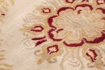 Rug & Kilim's Aubusson Inspired Floral Cream and Gold Wool | Area Rug in Rugs by Rug and Kilim