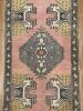 Hand-woven Turkish Rug Doormat| 1.9 x 3.5 | Small Rug in Rugs by Wool and Rug. Item composed of wool in boho or contemporary style