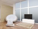 UFO Rocking Chair, PANAMA Coffee Table, METEORA Pouf | Accent Chair in Chairs by Mavimatt | Venice Marco Polo Airport in Venezia