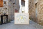Wool Collage | Mixed Media by Linden Eller | Langogne in Langogne. Item composed of fabric