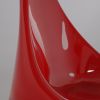 "Nyx" Contemporary Lounge chair in red lacquered fiberglass | Chairs by Carcino Design. Item works with contemporary & eclectic & maximalism style