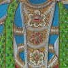 Lord Balaji Goddess Padmavati Hand Embroidered Bejewelled In | Embroidery in Wall Hangings by MagicSimSim