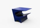 Star Axis Side Table in Blue Aluminum | Tables by Neal Aronowitz. Item made of aluminum compatible with minimalism and mid century modern style