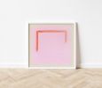 Magenta Arch Bright Minimalist Square Art Print | Prints by Emily Keating Snyder. Item made of paper compatible with minimalism and contemporary style