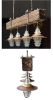Utility Pole Crossarm Beam Chandelier Insulator Metal Hood L | Chandeliers by RailroadWare Lighting Hardware & Gifts. Item composed of wood and brass in industrial or rustic style