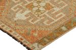 Vintage Turkish Rug in Pink and Cream with Floral Medallions | Area Rug in Rugs by Rug and Kilim