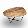 Ted Coffee Olive Solid Olive Wood Coffee Table | Tables by GREYGE. Item composed of walnut and steel in contemporary or modern style