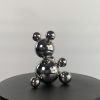 Small Stainless Steel Bear 'Diksy' | Sculptures by IRENA TONE. Item made of steel works with minimalism & art deco style