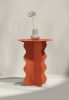 Hvylya - Handcrafted Metal Side Table 40x50 cm | Coffee Table in Tables by SVITANOK by Artem Zakharchenko. Item made of metal compatible with boho and minimalism style