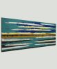 Blue Horizon | Oil And Acrylic Painting in Paintings by Ronald Hunter | Roxier Art Gallery in Rotterdam. Item made of canvas & synthetic