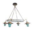 Industrial Farmhouse Chandelier Insulator Light Lanterns | Chandeliers by RailroadWare Lighting Hardware & Gifts. Item composed of steel and glass
