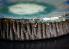 Textured Plate from Black Clay | Dinnerware by Pottery & Poetry
