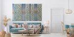 Sky + Line - Ombre | Mixed Media by Lauren Naomi. Item made of canvas