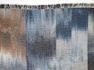 Indigo Reflection - Jacquard Woven Throw Blanket | Linens & Bedding by Jessie Bloom Studio. Item composed of cotton in boho or contemporary style