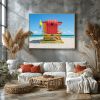 13th Street-Miami Lifeguard Chair (Pink) | Photography by Richard Silver Photo. Item made of paper works with contemporary & coastal style