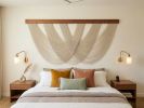 VEIL No.1 Extra Large Modern Macrame Wall Hanging & Fiber Ar | Wall Hangings by Puvor. Item made of cotton works with boho & minimalism style