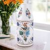 Marble vase for flowers, White marble vase, marble vase | Vases & Vessels by Innovative Home Decors. Item made of marble works with country & farmhouse & art deco style