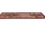 Vintage Charcoal Tribal 3X9 Hamedan  Runner Rug | Rugs by Magic Rugs. Item made of cotton
