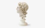Alexander The Great Bust No:2 Made with Marble Powder | Sculptures by LAGU. Item made of marble