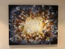 Abstract Sun Painting for Beth | Mixed Media by Caylin Rose Janet. Item composed of wood