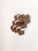 Cubic 002 | Sculptures by Ana Salazar Atelier. Item made of walnut with cotton works with minimalism & contemporary style