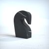 "Metis" Horse sculpture in Black Marquina marble | Sculptures by Carcino Design. Item made of marble compatible with minimalism and contemporary style