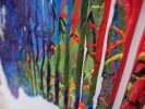 the peace and love combi | Oil And Acrylic Painting in Paintings by Virginie SCHROEDER. Item composed of canvas and paper