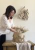 Sculptural ceramic vase with chains | Planter in Vases & Vessels by Asmaa Aman Studio. Item composed of ceramic