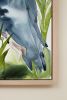 Heron No. 32 : Original Watercolor Painting on Canvas | Paintings by Elizabeth Becker. Item made of canvas works with minimalism & contemporary style