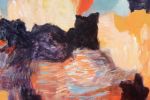Composition with Grey and Copper | Oil And Acrylic Painting in Paintings by Simona Gocan. Item made of canvas works with contemporary style