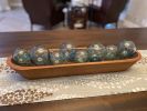 Handcarved Mahogany Centerpiece Bowl | Decorative Bowl in Decorative Objects by Wolfkill Woodwork. Item made of wood