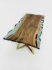 Wave Epoxy Resin Table - Handmade Epoxy Dining Table | Tables by Tinella Collection. Item composed of wood in minimalism or contemporary style
