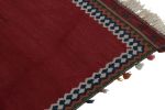 Vintage Kilim Red Open Field with Multicolor Geometric | Area Rug in Rugs by Rug and Kilim