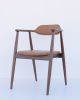 Dining Arm Chair SEIREN WALNUT | Dining Chair in Chairs by HACHI COLLECTIONS. Item made of walnut & fabric