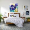 "Awake" Floral Poppy Painting | Oil And Acrylic Painting in Paintings by Mandy Martin Art. Item made of synthetic