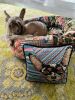 organic cotton sateen MICKEY DOG custom made fd pillow | Pillows by Mommani Threads. Item composed of fabric in contemporary or eclectic & maximalism style