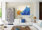 orillas | Oil And Acrylic Painting in Paintings by Cecilia Arrospide. Item composed of canvas and synthetic