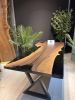 Dinner table, Black epoxy table, Dining room table, Epoxy Wa | Dining Table in Tables by Brave Wood. Item made of walnut compatible with modern style