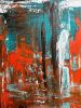 "Urban Dreamscape" | Oil And Acrylic Painting in Paintings by Shirly Maimom Art. Item made of canvas works with contemporary & art deco style