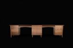 Custom two person desk | Tables by SHIPWAY living design. Item made of walnut